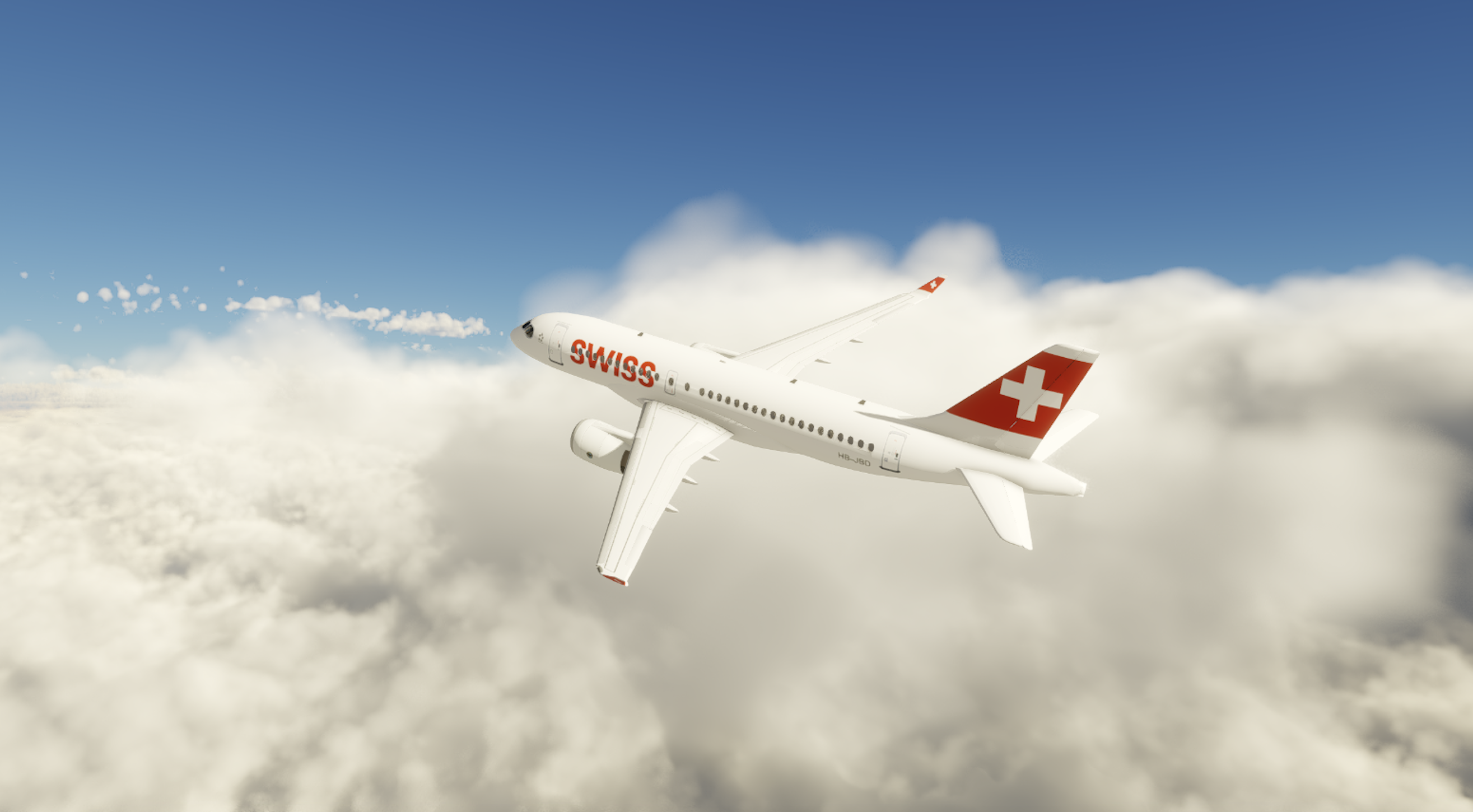 A220 Aircraft in flight
